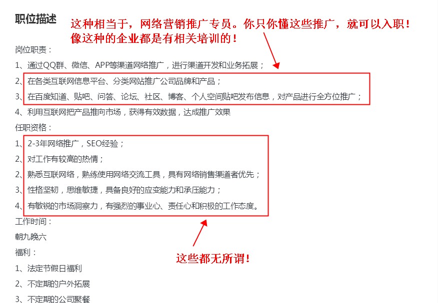 seo专员工作简介