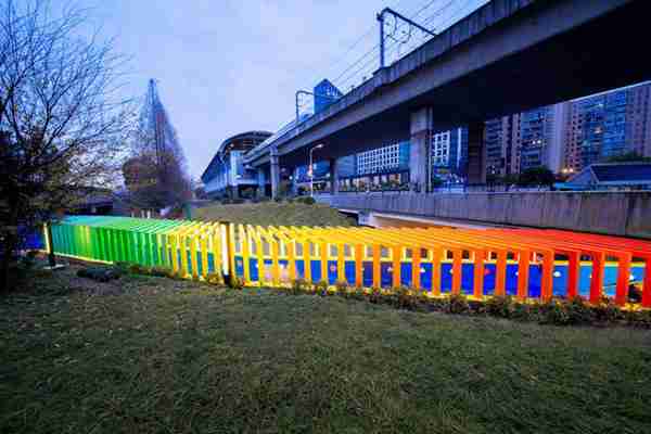 「设计」：上海南翔“金地格林世界”社区彩虹通道 | 最美回家路