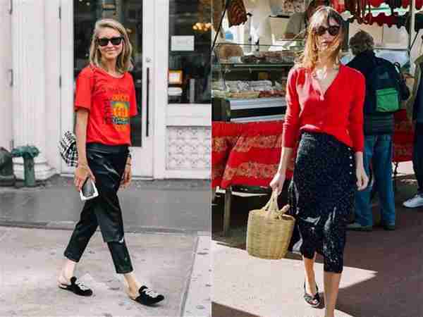 红色也算是暖色调中,最中性的颜色,和任何一种颜色都非常地搭