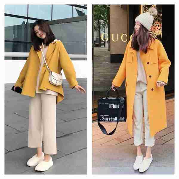 姜黄色大衣搭配什么颜色内搭好看?