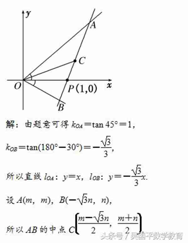高考数学必拿分数讲解:直线的倾斜角与斜率、直线的方程
