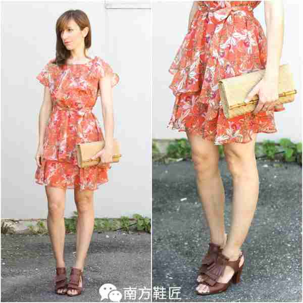 什么颜色的鞋最搭配橙色裙子?