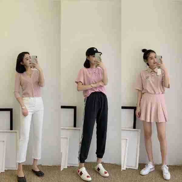 薄纱款上衣真性感！搭配一条蓝色阔腿裤潇洒干练，气质超好