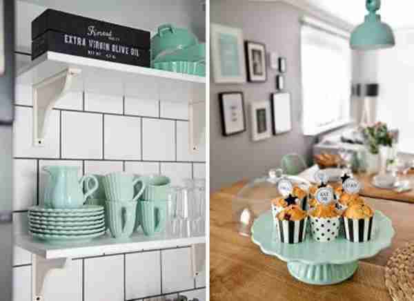 灰色+薄荷色，好看的家居空间，懂的人都说好！