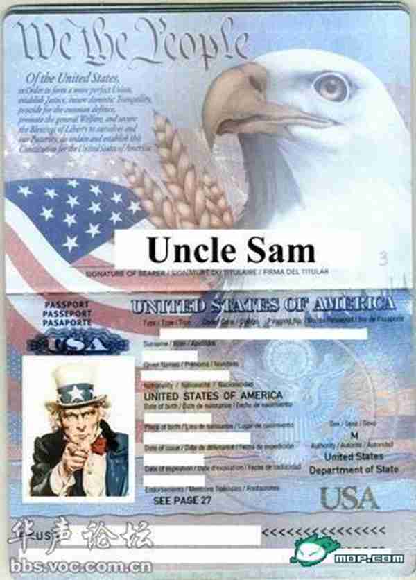中国护照和美国护照上面到底写的什么?请键盘侠自己打脸