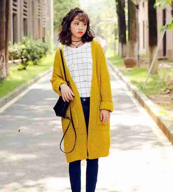 长款开衫怎么搭配衣服,5种穿衣技巧营造好身材