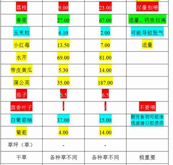 荷兰猪的主要食谱以及什么蔬菜可以吃什么蔬菜不可以吃