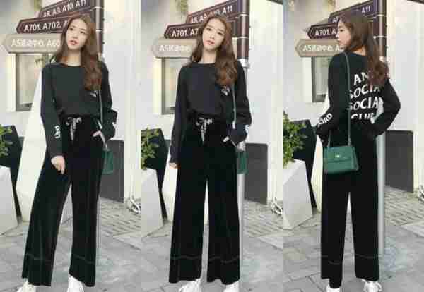 阔腿裤搭什么上衣好看吗（女生黑色阔腿裤怎么搭配衣服）