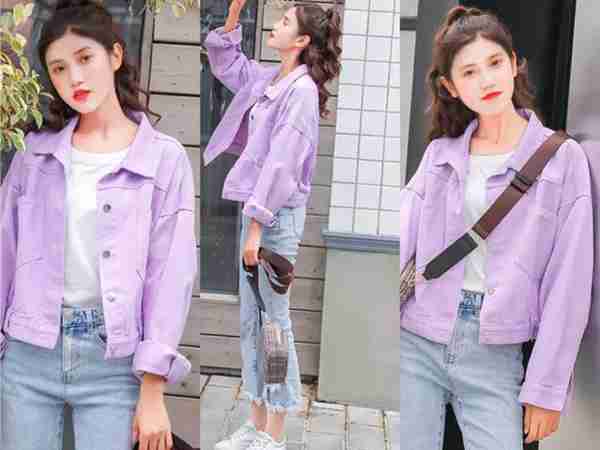 今秋流行穿紫色,选这5款轻薄外套,搭配这几条裤子超显气质!