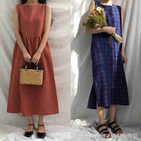 崇尚自然简约的生活方式，棉麻舒适感的素朴风格搭配参考