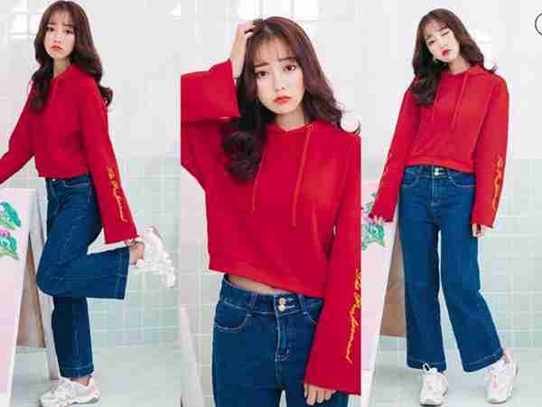 今秋最流行的红色卫衣，搭配对的裤子，会更潮更有范！