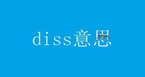diss是什么意思(diss翻译成中文)