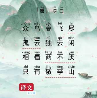 独坐敬亭山的写作背景是啥?诗人李白当时在想啥?