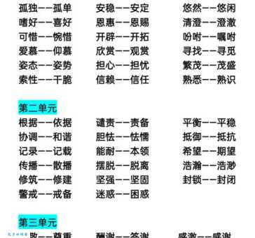 清澄的反义词是哪个？小学老师来告诉你！