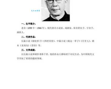 老舍的原名你了解吗？一篇带你了解老舍先生的文章
