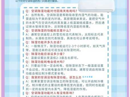 回南天室内潮湿难耐，空调该选择什么模式除湿？