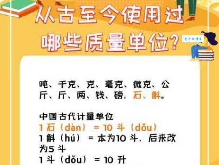 一石等于多少斤？详细解读古代计量单位