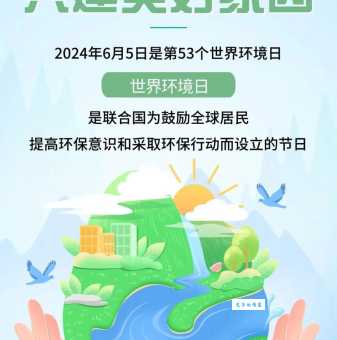 世界环境日是几月几号？6月5日，共建绿色美好未来！