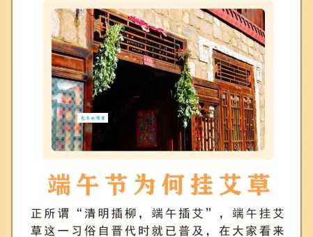 端午节艾草的含义是什么？详解艾草的习俗和寓意！