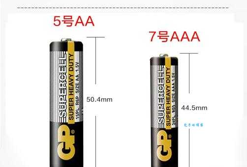搞不清5号电池和7号电池大小？这篇告诉你答案