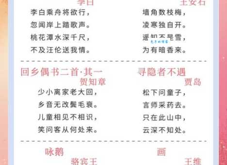 儿童相见不相识下一句是什么？带你了解这首唐诗