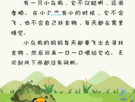 乌鸦反哺的意思是什么原来动物也懂感恩