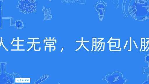 人生无常大肠包小肠出处揭秘原来出自这部经典影视剧