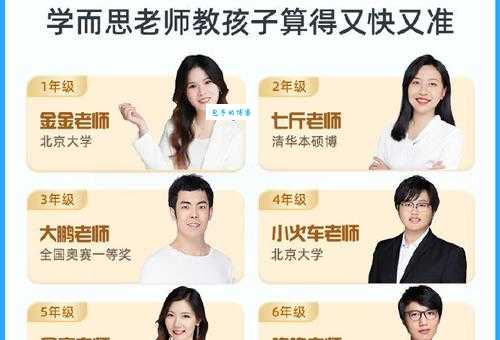 选学而思网哪个老师好?资深家长推荐这几位!